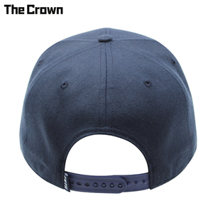 Gorra de 6 Paneles con Visera Plana y Logotipo Personalizado, Venta al Por Mayor, Parche Tejido, Color Azul Marino, Fabricante de Gorras - Product Image 3