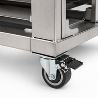 Four à air chaud numérique intelligent commercial, type boîte, avec étagère de rangement 360 °   Cadre rotatif pour toutes les boulangeries