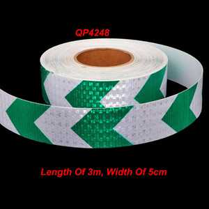 3m X 5cm <span class=keywords><strong>1</strong></span> Rollo/Lote de Adhesivos de PVC Reutilizables de Lujo para Carrocería de Automóvil con Flechas Reflectantes para Decoración de Parabrisas e Impresión Personalizada - Product Image 6