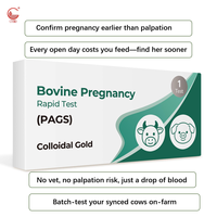 Kit de test rapide de grossesse bovine PAG pour la détection précoce de la gestation chez les bovines, usage vétérinaire, ISO13485, ODM, OEM