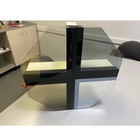 Fenêtre à battant moderne en alliage d'aluminium avec double vitrage trempé, isolation thermique et écran en acier inoxydable, échantillon d'angle