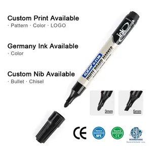 Gxin G-213B قلم ماركر مكتبي غير سام قابل لإعادة الملء ويمكن كتابته بسلاسة ويباع بالجملة قلم ماركر لوحة بيضاء سريعة الجفاف