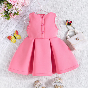 Elegante Vestido de Verano sin Mangas para Niñas de 9 Meses a 5 Años, con Lindos Animales, Flores Grandes y Botones, Antiestático, Ropa de Bebé Elegante - Product Image 2