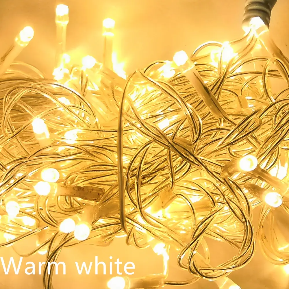 Vacaciones conectar 50M macho y hembra plug string exterior waterploof Holiday Decoración LED 10M 100 luces Luz de Navidad