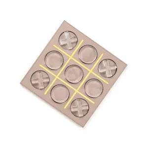 Tablero <span class=keywords><strong>de</strong></span> <span class=keywords><strong>Juego</strong></span> <span class=keywords><strong>de</strong></span> Tres en Raya Personalizado <span class=keywords><strong>de</strong></span> Cuero PU, <span class=keywords><strong>Ajedrez</strong></span> OX <span class=keywords><strong>de</strong></span> Acrílico <span class=keywords><strong>de</strong></span> Lujo con Tablero <span class=keywords><strong>de</strong></span> Cuero - Product Image 1
