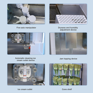 Hot bán công nghệ cao màn hình cảm ứng Ice Cream Cone Machine24-hour bán hàng tự động không cần giám sát mềm máy làm kem - Product Image 4