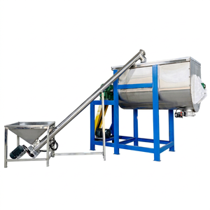 Agitateur de poudre industriel de précision à double vis à contre-rotation avec moteur AC et boîte de vitesses, automatique, haute productivité, pour applications chimiques - Product Image 1