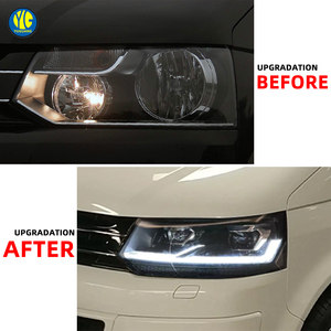 Fari Anteriori a LED YU GUANG per <span class=keywords><strong>Volkswagen</strong></span> VW Multivan T5 Transporter 2010 <span class=keywords><strong>2015</strong></span> Lampade Anteriori Aggiornamento <span class=keywords><strong>T6</strong></span> Luci a LED DRL Luce Frontale - Product Image 3