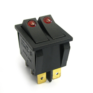 Baokezhen A7 6 thiết bị đầu cuối ARC nút vuông thắp sáng Rocker đẩy chuyển đổi 250V T125 với điểm ánh sáng - Product Image 1