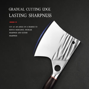 Couteau de cuisine multifonction en acier inoxydable de 6.3 pouces Couteau de <span class=keywords><strong>boucher</strong></span> de <span class=keywords><strong>chef</strong></span> à os avec manche en bois massif - Product Image 5