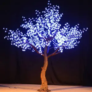 Lampe de décoration extérieure étanche pour festival Paysage de Noël 9ft blanc Artificielle s'allume led arbre à fleurs de cerisier