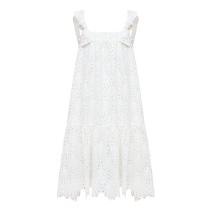 Shop Online White Eyelet Dresses for Women Embroidered Floral Patterns |  Alibaba.com