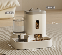 Distributeur automatique intelligent de nourriture et d'eau pour animaux de compagnie PetFit, grand volume, détachable, pour chien et chat, double distributeur automatique pour animaux de compagnie