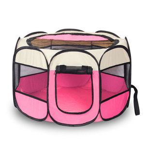 Sanan - Casa para Mascotas Portátil, Plegable, Resistente, de Metal, con Cubierta de Malla Extraíble, Jaula de Ejercicio para Interiores/Exteriores, para Viajes - Product Image 5