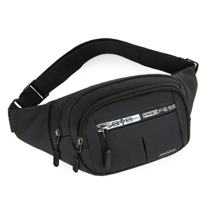 Jingpin Men's Waist Bag Oxford Cloth Adjustable Strap Outdoor Sports Fitness Pack Gray Blue Black Solid Color - Product Image 3