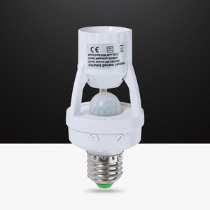 Portalámparas E27 con <span class=keywords><strong>Sensor</strong></span> 110-220V Luz de inducción <span class=keywords><strong>Sensor</strong></span> de movimiento E27 <span class=keywords><strong>Socket</strong></span> Techo Soporte de bombilla <span class=keywords><strong>LED</strong></span> para el hogar - Product Image 5