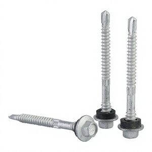 Tornillos Autoperforantes de Cabeza Hexagonal con Rosca Fina y Arandela Integrada de Acero Inoxidable para Techos, Métricos y en Pulgadas - Product Image 2
