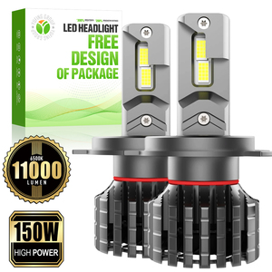 Ampoules LED de conduite H4 F15A à double faisceau parfait, 150W, 11000Lm, 6500K, 9-63V, pour les marchés automobiles mondiaux en gros - Product Image 1