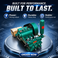 Pompe à boue à piston triplex BW450 450L/min, électrique ou diesel en option, pour les travaux de forage et d'exploration géologique