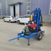 Vente directe d'usine, machine de forage de puits d'eau portable de 22 CV, profondeur maximale de 180 m