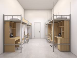 Cama Litera Doble de Diseño Moderno, Acero de Alta Calidad, Tamaño Personalizable, Garantía de 6 Años para Dormitorio Escolar, <span class=keywords><strong>Alquiler</strong></span> de Apartamentos - Product Image 3