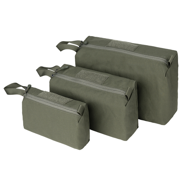 IDOGEAR New Arrival 3PCS 500D Nylon Tactical Packing Cubes EDC Pouch with Zipper for Portable Storage Hunting Tools Accessories