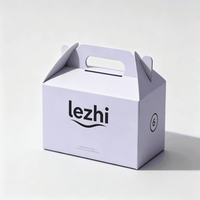 Boîtes en papier personnalisées avec logo imprimé et fenêtre, emballage de luxe en carton pour gâteaux, biscuits, pâtisseries, desserts