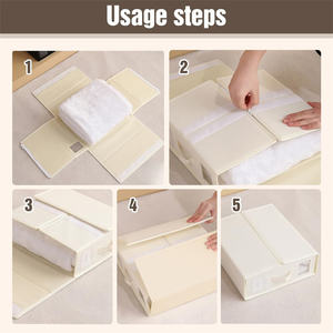 Boîte de rangement <span class=keywords><strong>pour</strong></span> dossiers de literie Conteneur <span class=keywords><strong>pour</strong></span> draps Housses de couette et <span class=keywords><strong>oreiller</strong></span> Organisateur de draps de <span class=keywords><strong>lit</strong></span> <span class=keywords><strong>pour</strong></span> rangement de placard avec fenêtre - Product Image 4