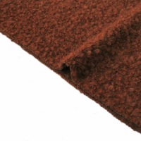 28 Kain Tweed Campuran Wol Mohair Fleece Oranye Tua Berkualitas Tinggi untuk Mantel, Jas, dan Gaun - Best Seller Musim Dingin