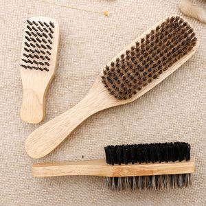 Factory Price Soft Boar Bristles Wooden <b>Beard</b> Brush Double-Sided Nylon Shaving Brush for Men <b>Beard</b> <b>Care</b> Face - Product Image 4
