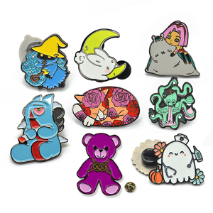 Oem ODM Không Có Tối Thiểu Số Lượng Lớn Bán Buôn Các Nhà Sản Xuất Thiết Kế Phim Hoạt Hình Phim Hoạt Hình Mềm Cứng Thủ Công Kim Loại Ve Áo Pins Tùy Chỉnh Phù Hiệu Men Pins - Product Image 3