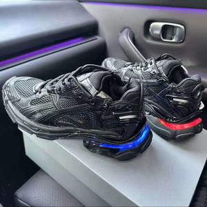 Zapatillas Deportivas Runner Led Negras de Poliuretano y Fibra de Poliéster, Zapatillas Casuales de Alta Calidad, Transpirables, para Caminar y Correr - Product Image 1