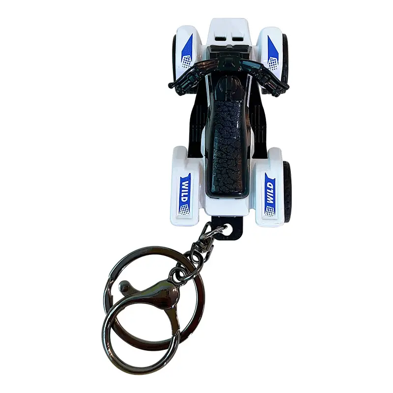 T1592 Cartoon Beach Motorcycle Jouets pour enfants Porte-clés de voiture créatifs Pendentif de sacs pour hommes et femmes