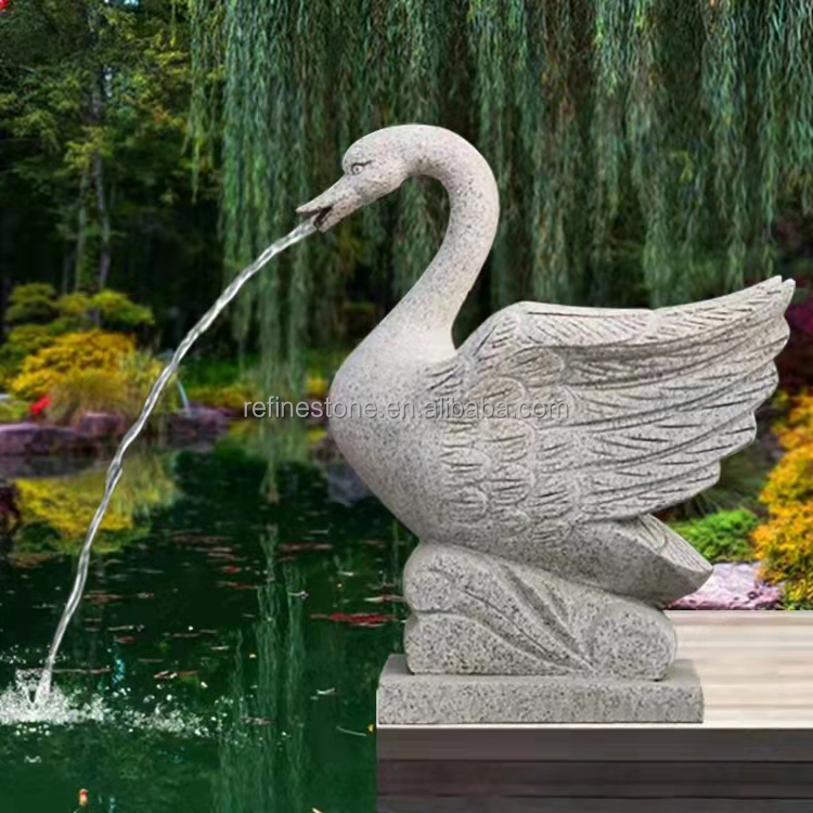 天然御影石の白鳥の彫刻噴水販売中| Alibaba.com
