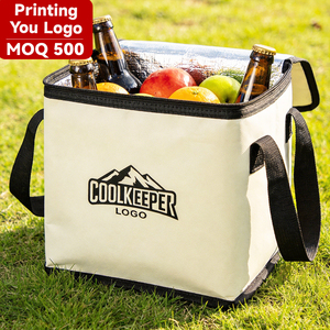 Bolsa Térmica Reutilizable Ecológica Simple con Asas Largas para Compras, Bolsas de Supermercado Personalizadas, Almacenamiento de Alimentos, Bolsa de Compras Aislada de Tela No Tejida - Product Image 1
