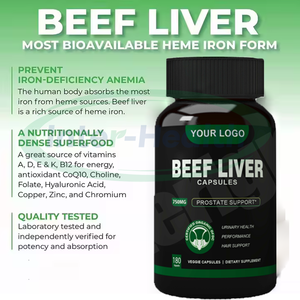 Ausreson Organic Beef <b>Liver</b> Natural Energy <b>Supplement</b> and Most Bioavailable Natural Grass Fed Beef <b>Liver</b> Capsule - Product Image 2