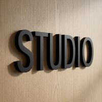 Letrero LED Personalizado con Logotipo 3D, Letrero de Pared con Retroiluminación LED Metálica para Interiores y Exteriores, Letras de Canal para Negocios, Letreros con Logotipo para Exteriores