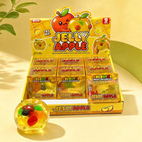 Vaseline Jumbo Squishy Pomme Gelée Pétrolée Assortie aux Fruits Jouet 8x8x8cm à Essayer et à Presser Cadeau 9 Pièces Boîte Couleur PVC