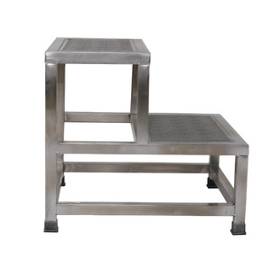 Jingkang Stainless Steel Footstool Single Double Layer Anti Slip Medical Examination <b>Step</b> Stool Hospital Use - Product Image 2