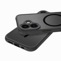 Coque de téléphone antichoc ultra-fine, douce au toucher, micro-mate, magnétique, translucide, avec boutons intégrés pour iPhone 18 17 16 Pro Max