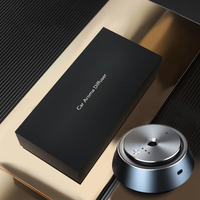 Diffuseur d'arômes ultrasonique sans eau, à piles, design métallique, pour voiture, hôtel, usage domestique, 5 niveaux de réglage de la fragrance, ultra silencieux