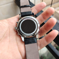 Montre à quartz classique de luxe pour homme Bosst, faible MOQ, aiguilles lumineuses, étanche, chronographe en cuir HB pour homme