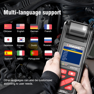 Konnwei KW720 Direktvertrieb Konnwei Bester Batterietester KW720 Hohe Genauigkeit Wie Midtronics Autobatterietester mit Drucker - Product Image 3