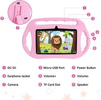 Tablette Android WiFi Veidoo 7 pouces, processeur quadricœur Allwinner, écran IPS haute résolution, éducative pour enfants