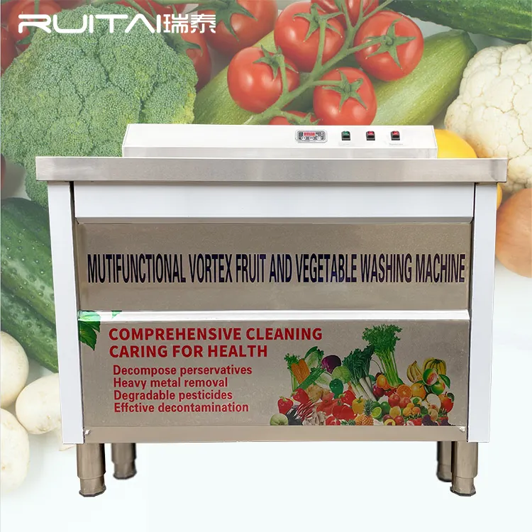 RUITAI Stainless steel industrial vegetable and fruit automatic air bubble washing vegetable machine