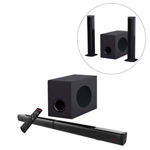 Samtronic TV barre de son haut-parleurs détachables sans fil caissons de basses filaires Home cinéma 3D stéréo barre de son Support télécommande optique - Product Image 1