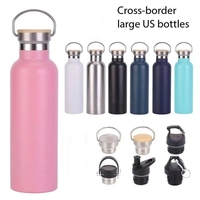 Bouteille d'eau sport isotherme en acier inoxydable 304 personnalisable par sublimation, sans BPA, anti-fuite, pour usage extérieur