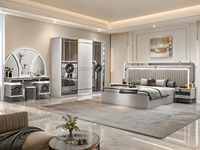 Cadre de lit avec tête de lit pour lit double, noir et blanc, California King, entièrement en bois, ensemble de meubles de chambre à coucher de luxe moderne pour hôtel