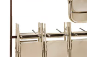 फोल्डिंग चेयर कार फोल्डिंग चेयर स्टोरेज रैक ट्रॉली 84 पीसी स्टोर करने के लिए - Product Image 6