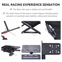 GY018W OEM Nouveau simulateur de course automobile pliable, cockpit de simulateur de course, chaise de jeu F1